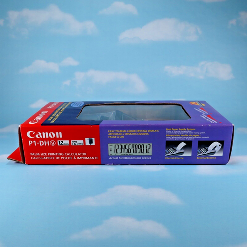 Canon P1-DH V Palm Size Printing Calculator open Box 12 Digits AC/DC Operation - Picture 3 of 4
