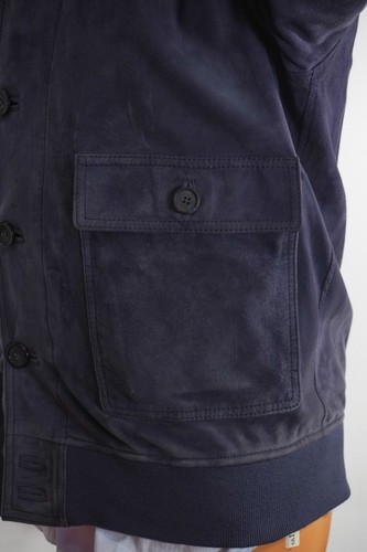 NEW ENRICO MANDELLI Imperfect COAT Defect Leather Size Us XL Eu 54 MDIF2 - Foto 2 di 6