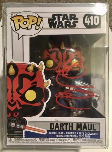 Ray Park Autographed Funko Pop Darth Maul #410 Star Wars PSA in the Presence | eBay