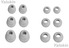Eartips Earbuds for Raycon Everyday and Fitness - 12pcs Pastel Gray DF-3SZ 