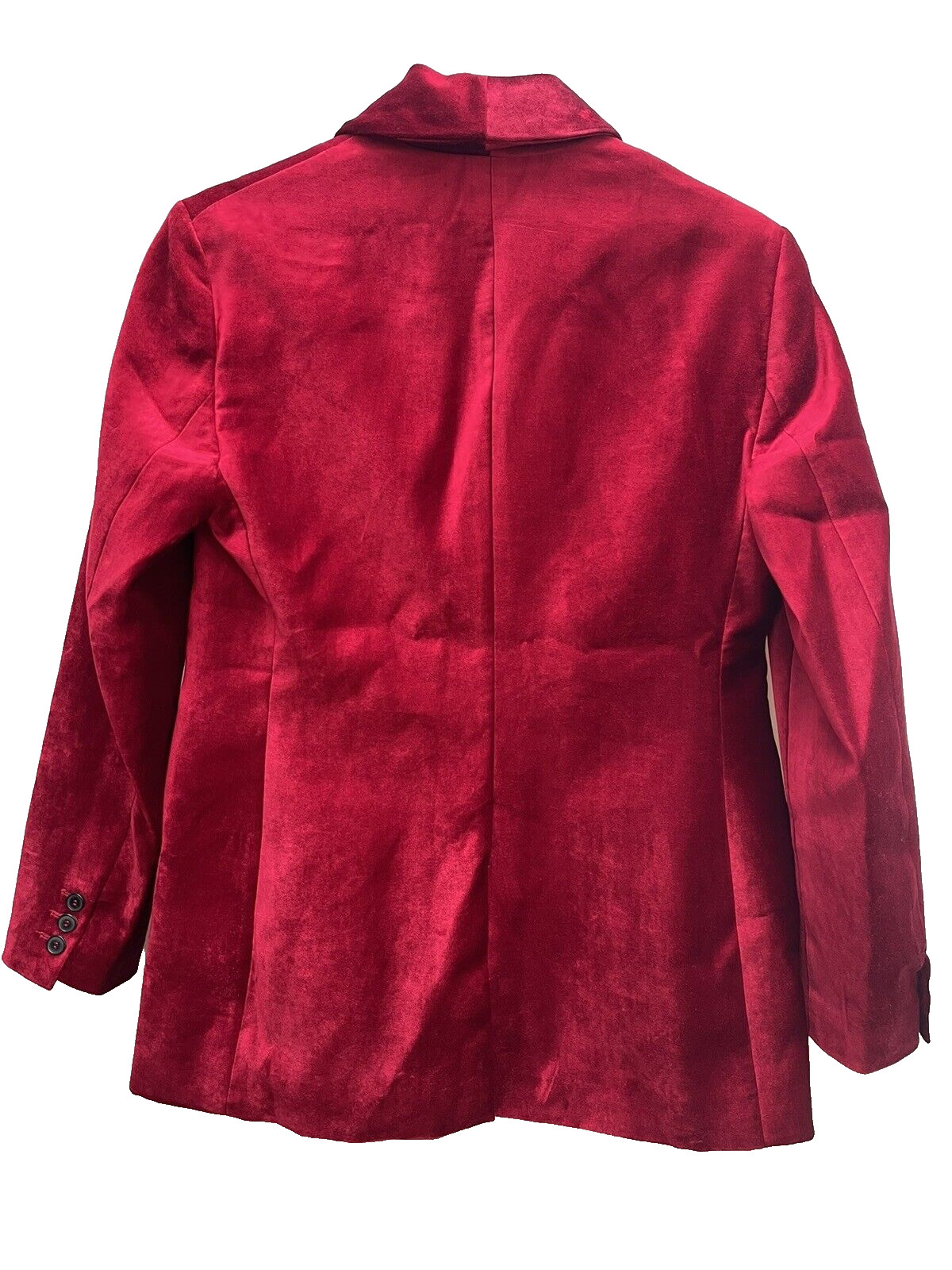 ZARA RED VELVET TAILORED BLAZER JACKET ZW COLLECTION Size M Ref 9433 885 image 4