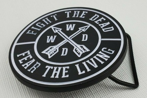 The Walking Dead - Fibbia per cintura - Combatti i morti - Paura i vivi - 3" - Foto 4 di 9