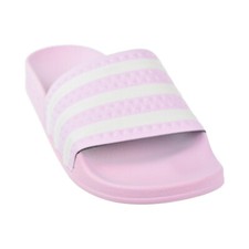 Adidas Adilette Big Kids Slides Pink-White CQ2897