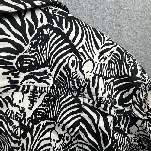 Alfred Dunner Jacket Woman’s 20 Zebra Black White - Picture 10 of 11