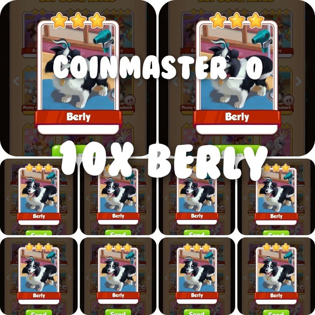 10x Berly Cards Pet Salon Set Münzmeisterkarten 10x Berly Cards Pet Salon Set Münzmeisterkarten