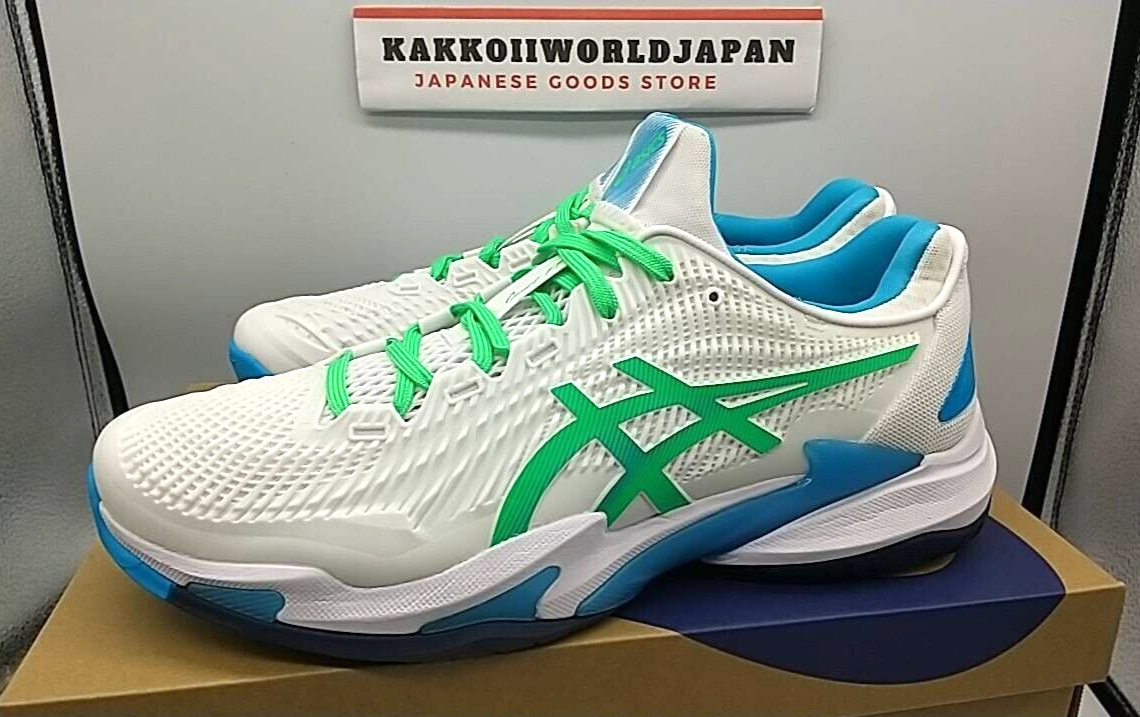 Asics Tennis Shoes COURT FF 3 White/New Leaf 1041A370.103