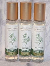 3 BATH  BODY WORKS AROMATHERAPY EUCALYPTUS  SPEARMINT STRESS RELIEF OIL MIST
