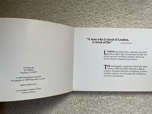 London Flashbacks: A Book of 30 HISTORICAL PHOTOGRAPHS By PROMEGRANATE 1989 - Bild 2 von 3