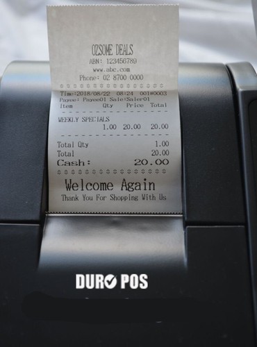 Duro POS Electronic Cash Register Machine Drawer Point Of Sale Money Till Coin - Picture 3 of 14