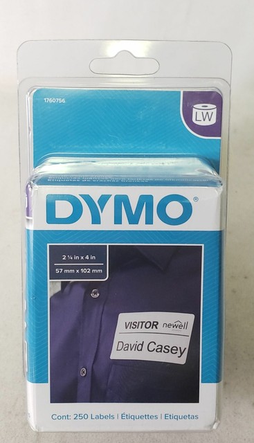 Dymo visitor badge labels