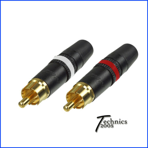 YELLOW TECHNICS 1200 6FT PERFORMANCE RCA CABLE NEUTRIK REAN GOLD CONNECTS RCAs - Picture 3 of 6
