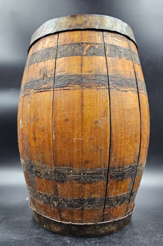 350 Zentiliter 3,5 L venezolanisches antikes Rumfass Portwein Roggen Whiskyfass - Bild 5 von 20