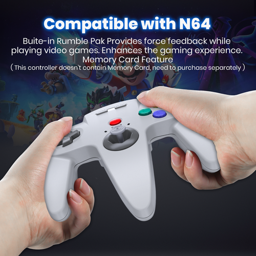 2.4 GHz Wireless Controller Gamepad Joystick for Nintendo N64/ SNES/ NGC Console - Picture 48 of 111
