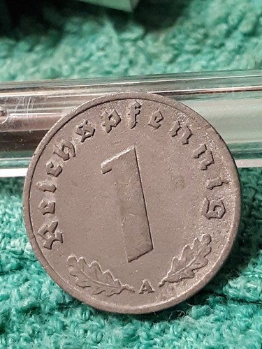 A 1940 WW2 1 Reichspfennig~ Germany,Circulated, 3rd Reich Coin - Picture 17 of 20