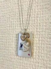 Hello kitty 30th anniversary silver925 pendant Necklace Sanrio Genuine mint