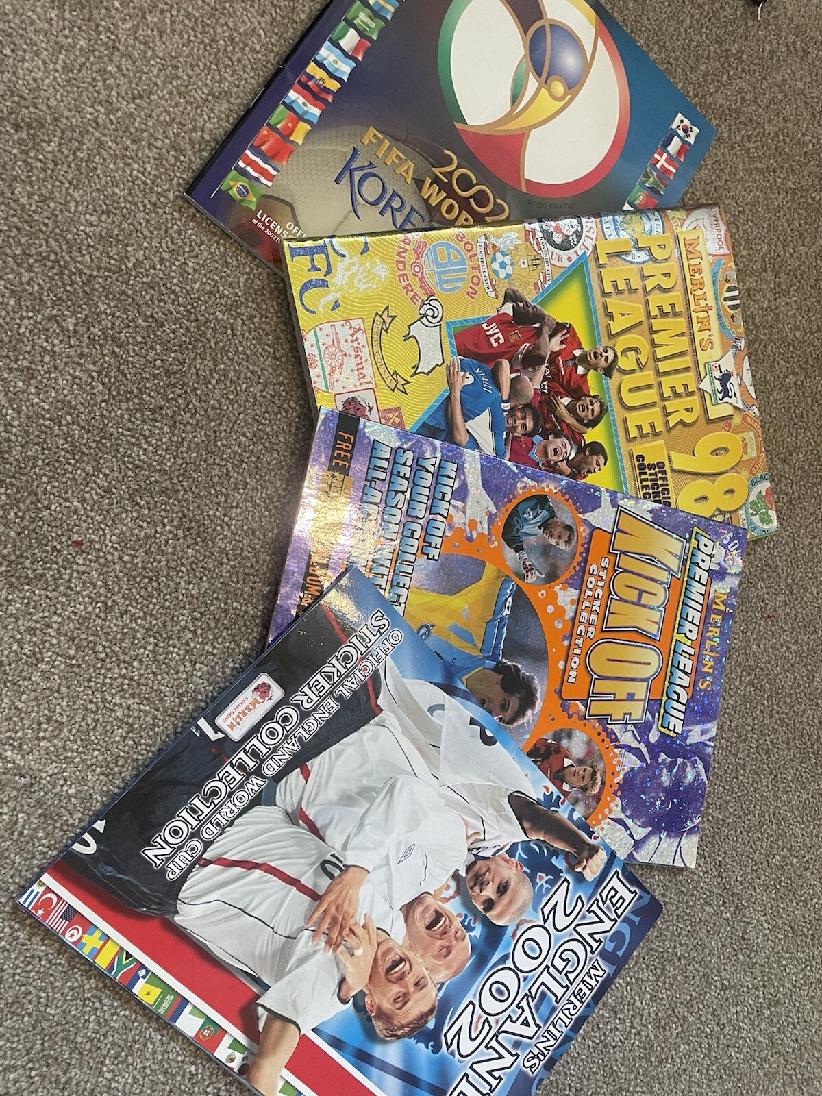 MERLIN 'S PREMIER LEAGUE 98, Kick Off, England 2002 STICKER ALBUM X4 eBay