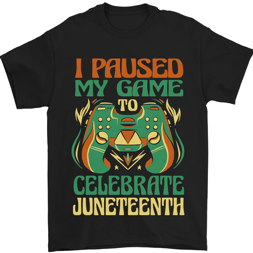 Camiseta para hombre Juneteenth Gamer para videojuegos 100 % algodón - Imagen 14 de 95
