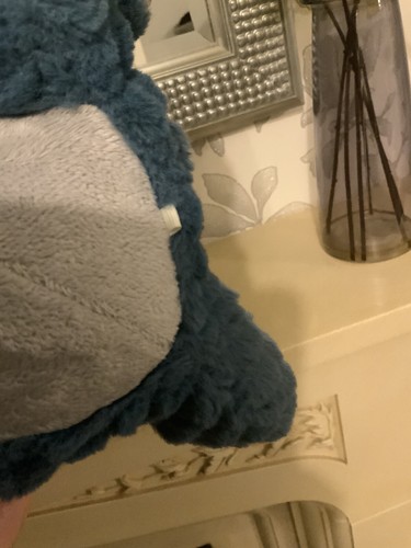 Steiff Plush Dinosaur Dixi Triceratops Cuddly Soft Toy Blue Approx 24cm - Picture 9 of 10