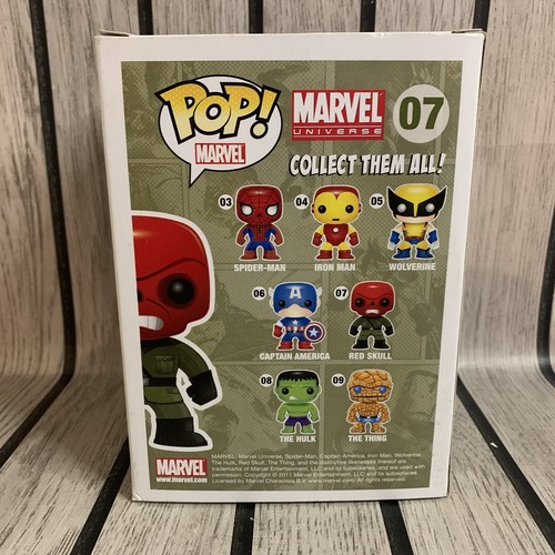 Red Skull Marvel Funko Pop #07 Rare & Vaults Grail Captain America With Stack - Bild 5 von 11