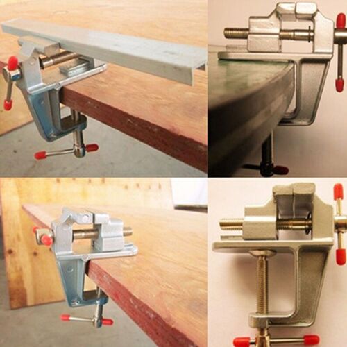 Mini Bench Vise Table Swivel Lock Clamp Vice Craft Hobby Cast Aluminum New - Picture 7 of 12