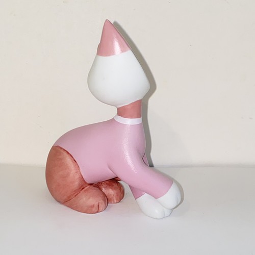 RAR Goebel Rosina Wachtmeister rosa Katze Generosa Figur Künstler signiert - Bild 8 von 16