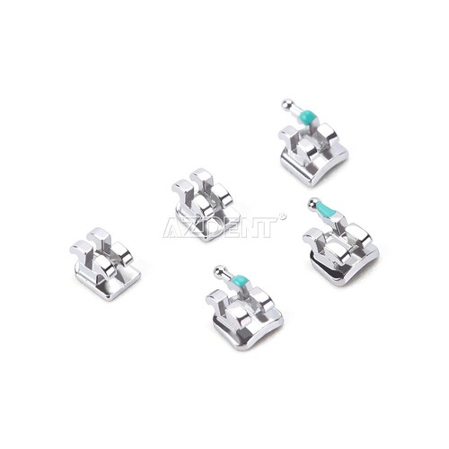 10Pack Dental Orthodontic MIM Monoblock Brackets Braces Mini Roth 0.022 345 Hook - Picture 6 of 13