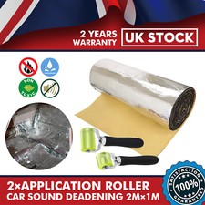 21.53sq.ft Sound Deadener Mat Car Heat Shield Insulation Cover + Roller tools