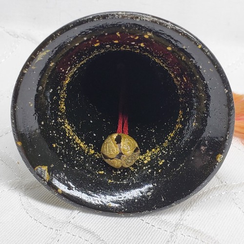 Handmade Boho Hanging Paper Mache Bell Floral Tassel Butterfly 4" Tall READ - Picture 6 of 9