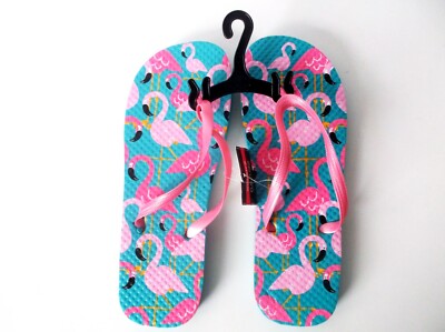 womens flamingo flip flops