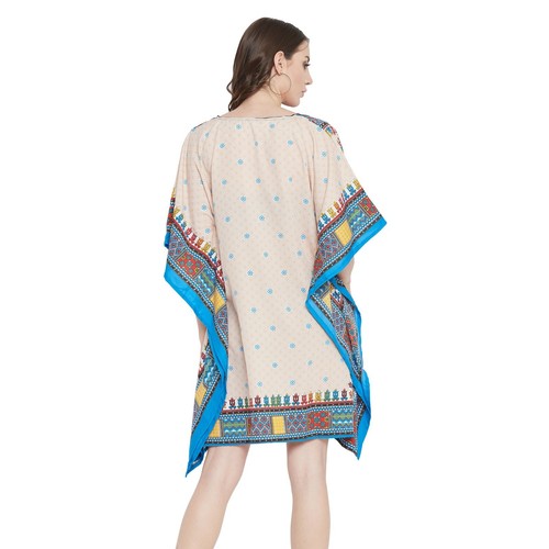 Women Plus Size Loose Kaftan Tunic Dress Hippy Kimono Sleeve Caftan Tunic Tops - Picture 124 of 809