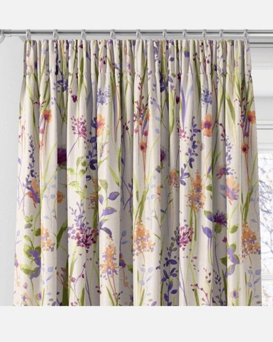 Sundour Hampshire Floral Pencil Pleat Lined Curtains In Multi Colour's - Picture 3 of 7