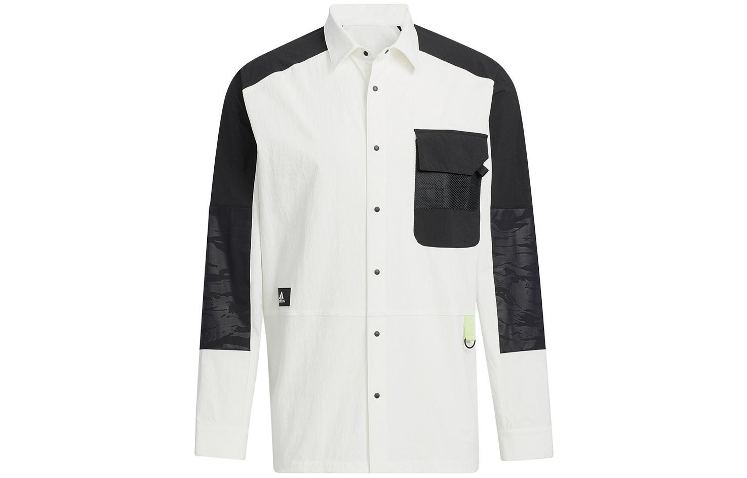 спортивная повседневная дышащая куртка adidas с отложным воротником и длинным рукавом