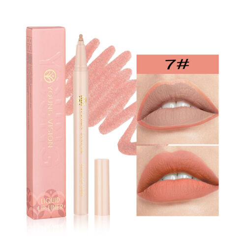 12 colores de labios mate Lig Lig Contour Penon lápiz de maquillaje duradero K - Imagen 19 de 36