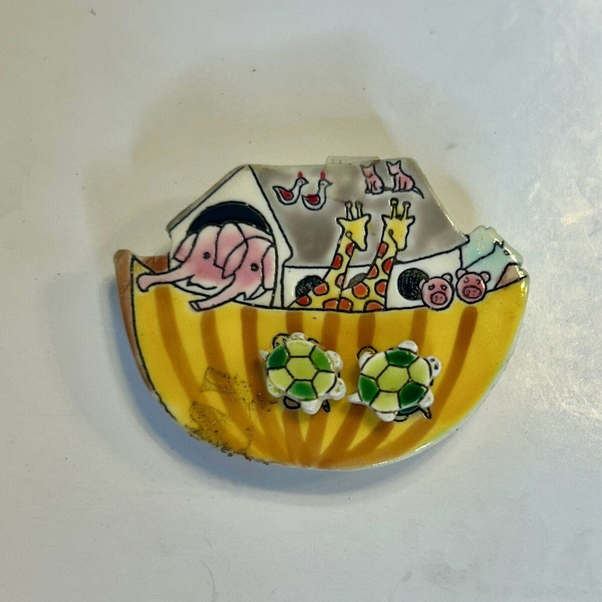 VTG 1982 World of Meow NOAHS ARK Trinket Box: Necklace VTG 1982 World of Meow NOAHS ARK Trinket Box: Necklace