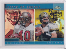 2001 Topps Chrome Pride of Purdue COMBO Refractor #TC15 Mike Alstott/ Drew Brees