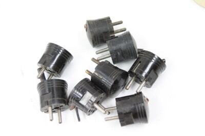 1 x alter Stecker Gerätestecker Schuko old vintage Steckdose 10A-16A 250V