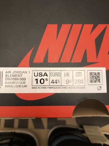 Air Jordan 1 Element GORE-TEX High Black Olive Size 10.5 DB2889-003 - Picture 13 of 13