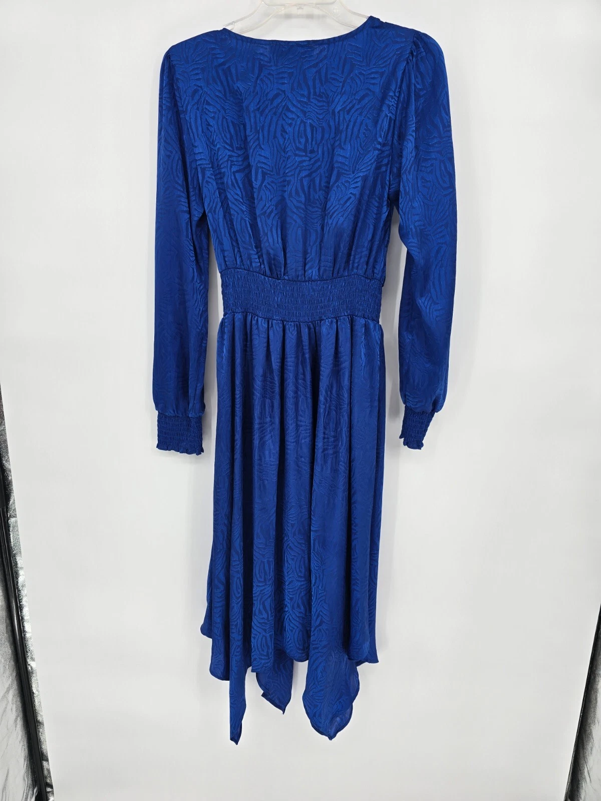 Abito donna blu Michael Kors taglia small elastico in vita manica lunga nuovo con etichetta