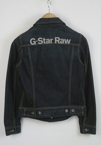 G-STAR RAW | Womens Ladies Blue Distressed Slim Tailored Denim Jacket | Medium - Imagen 3 de 6