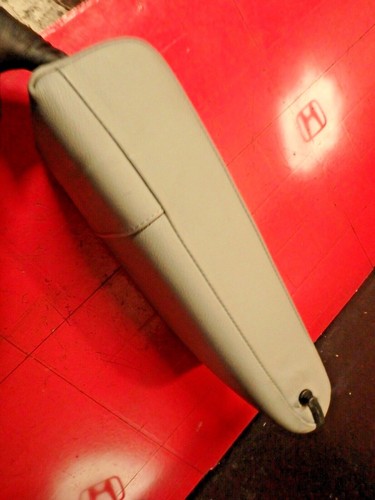 3 SERIES E46 BMW REAR BACK CENTER MIDDLE SEAT ARM REST ARMREST GRAY LEATHER OEM - Picture 2 of 6
