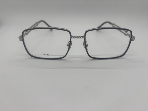 NEW FRED FG50081U 016 Silver Square Eyeglasses 57-17-150mm Comes w/Full Set - Picture 2 of 6