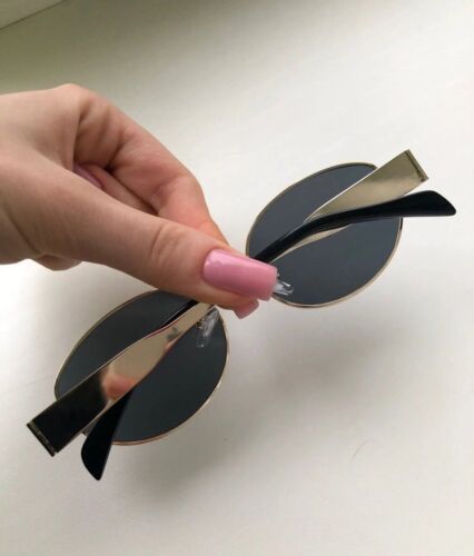 Small Metal Frame Oval Sunglasses for Women 2024 Brand Designer Fashion Luxury S - Picture 4 of 10
