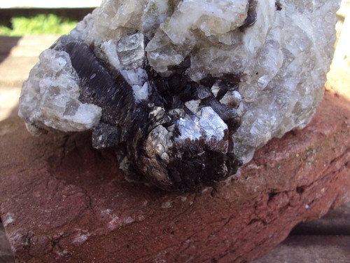 schöner Muskovit Glimmer in Quarz XXL 2,58kg Schweden - Bild 20 von 22
