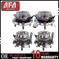 4pcs Front Rear Wheel Bearing and Hubs Kit Fits For 2008 2009 2010 Saturn Vue