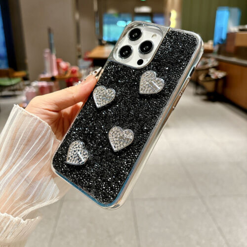Für iPhone 16 15 14 13 12 11 Pro Max Luxus Bling Strass Stoßfeste Hülle - Bild 4 von 11