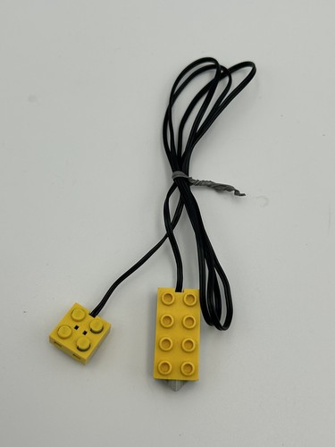 Lego Dacta Technic Electric Touch Sensor w/Non-Removable Lead Dark Gray Yellow - Picture 3 of 3