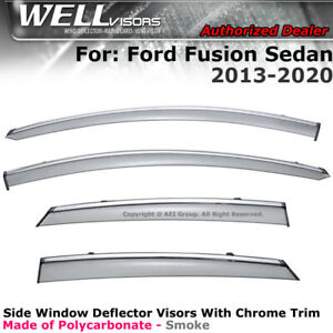 WellVisors Window Visors 13-20 For Ford Fusion Sun Visors Deflectors 