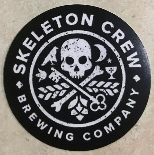 Skelett Crew Brewing Company AUFKLEBER Aufkleber Bier Micro Onalaska Wisconsin WI