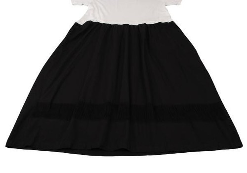 Y's Hem Fringe Design Switching Dress Size 2(K-139885) - Picture 6 of 12