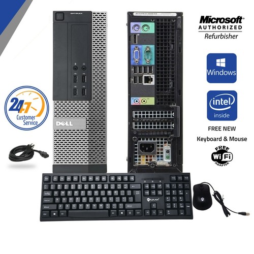 Dell Optiplex Desktop Computer PC Intel i5 16GB - 512GB SSD Windows 10 Pro Wi-Fi - Picture 14 of 23